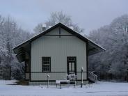Ravenel Depot in the snow