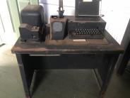 Old teletype machine