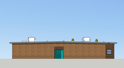 Rendering of existing building from Ellington School Road